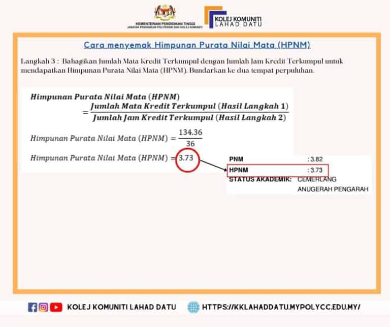 CCMS Semakan Keputusan Peperiksaan Kolej Komuniti