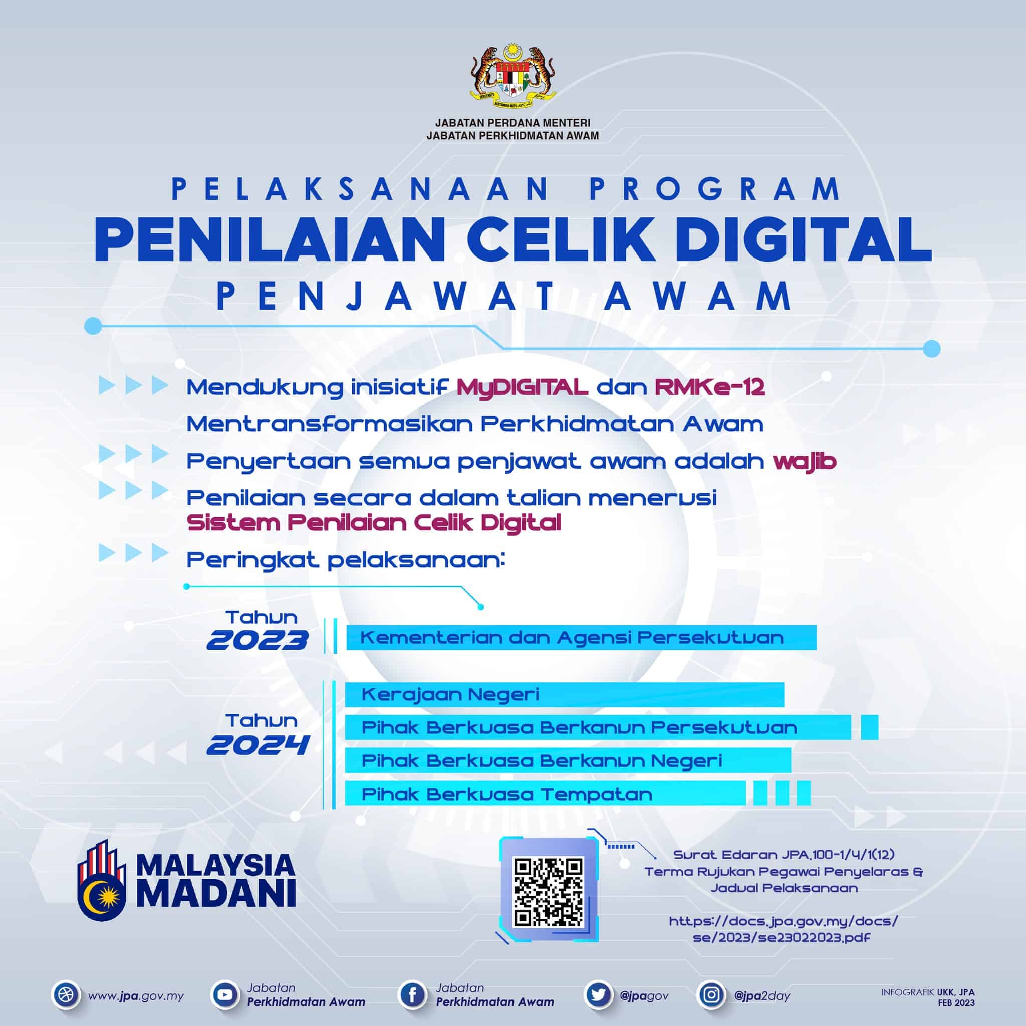 Celik Digital Penilaian Kemahiran Digital Penjawat Awam 2023