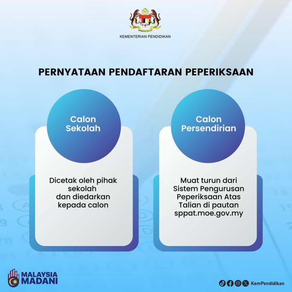 Jadual / Tarikh Peperiksaan Sijil Pelajaran Malaysia (SPM) Tahun 2023 