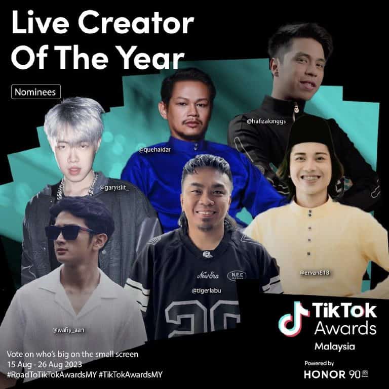 Tiktok Awards Malaysia LIVE Undian, Calon & Kategori