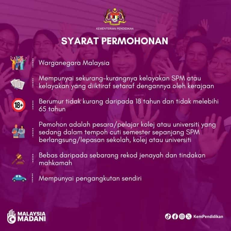 Permohonan Pengawas Peperiksaan SPM 2024/2025