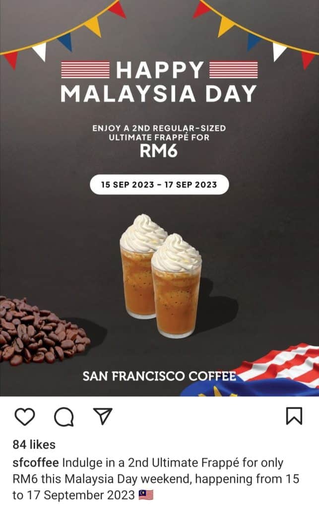 promosi hari malaysia makanan 2023