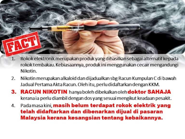 5 Bahaya Vape, Rokok Elektronik & E-Cigarette - KKM