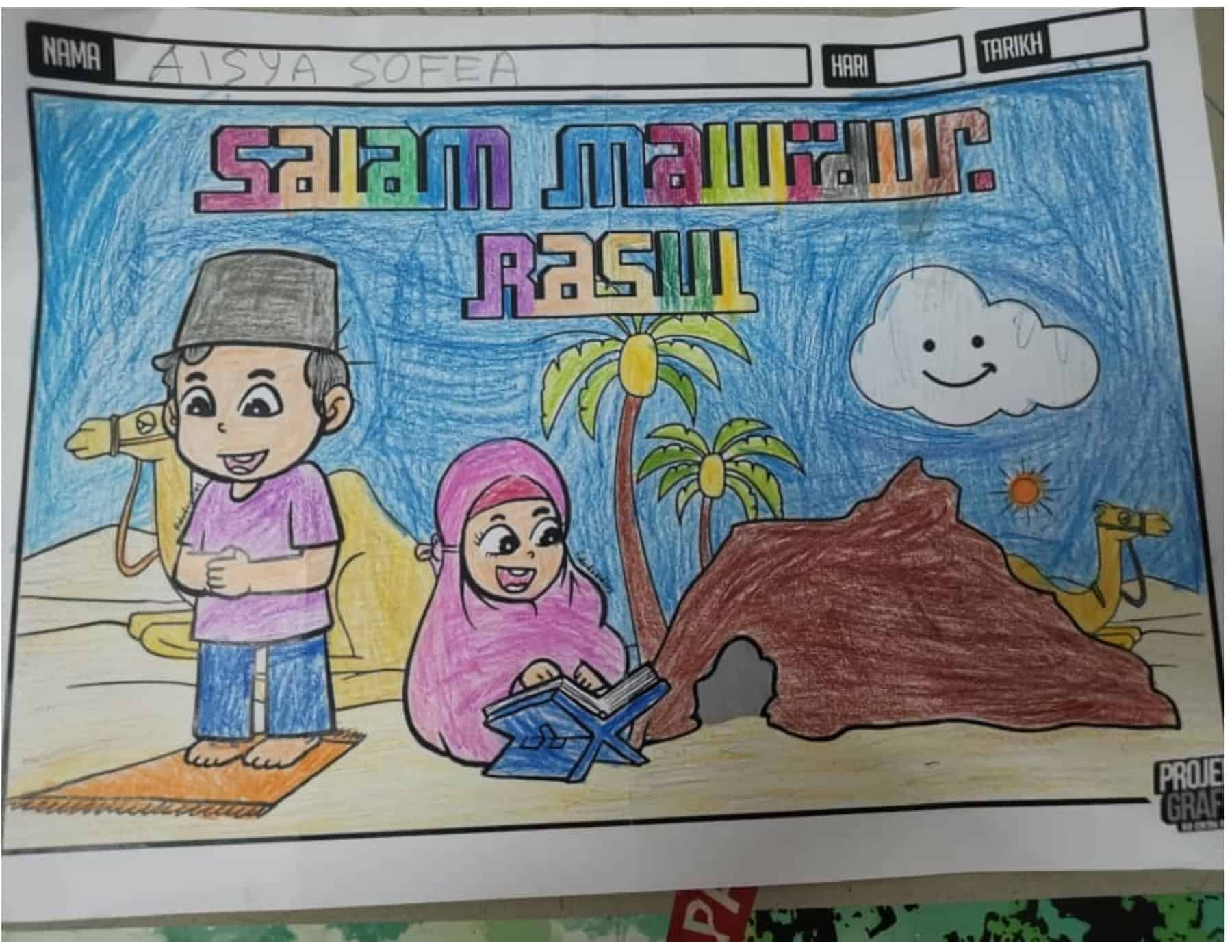 Aktiviti Mewarna Maulidur Rasul dan Muat Turun Poster