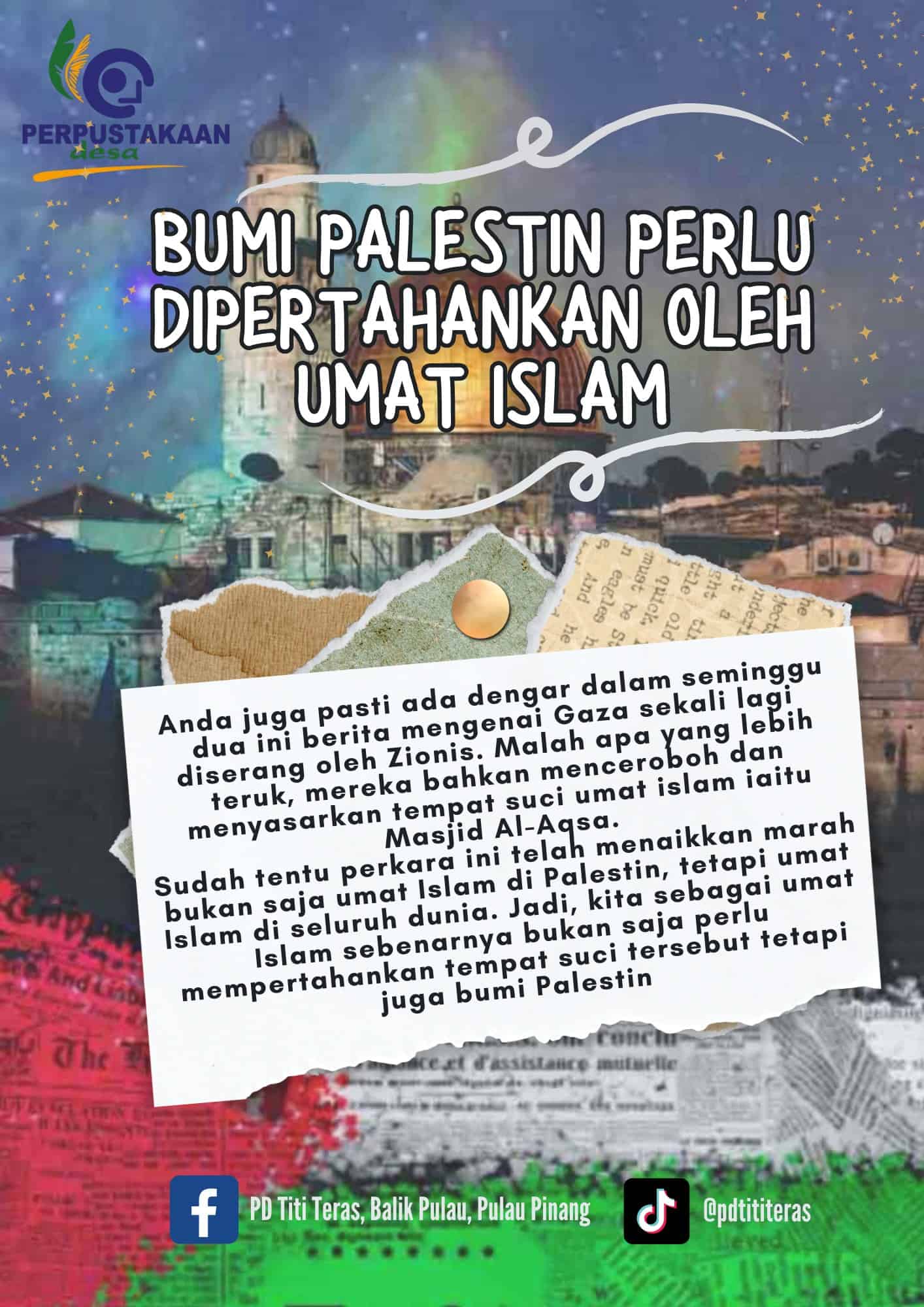 Kepentingan Palestin & Masjidil Aqsa Kepada Umat Islam