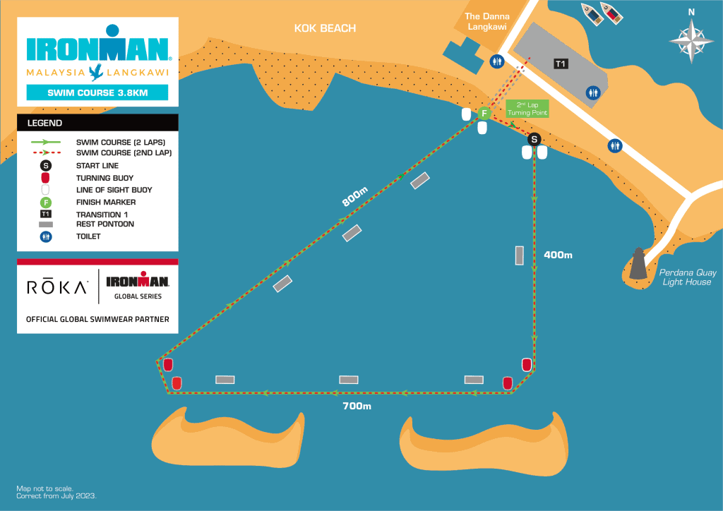 laluan renang ironman langkawi