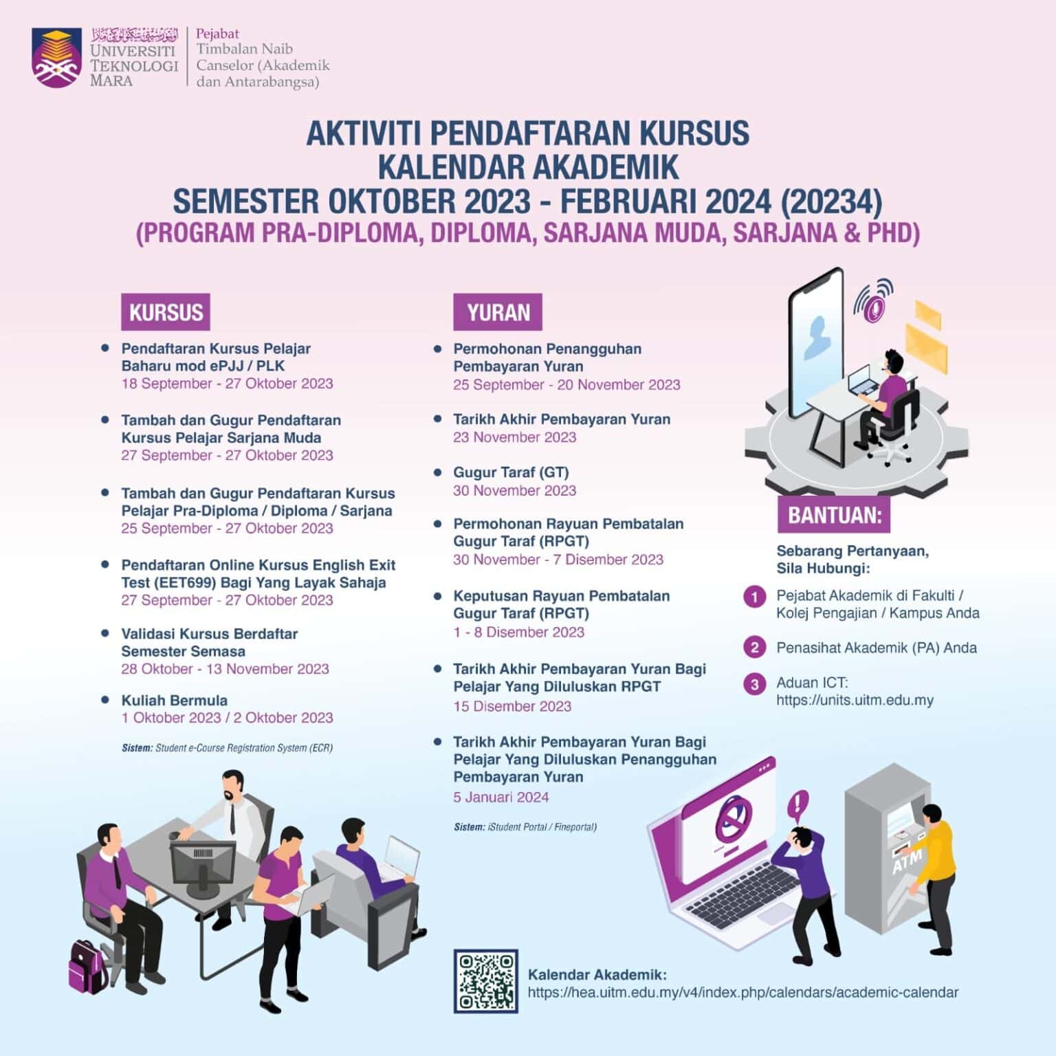 Kalendar Akademik UiTM 2023 / 2024 : Tarikh Kuliah, Exam & Cuti