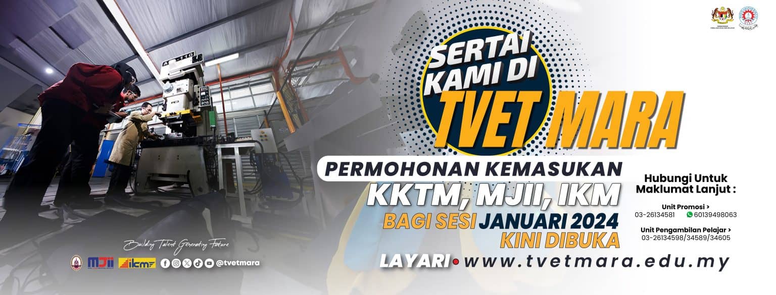 TVET MARA : Semakan Permohonan KKTM, MJII & IKM