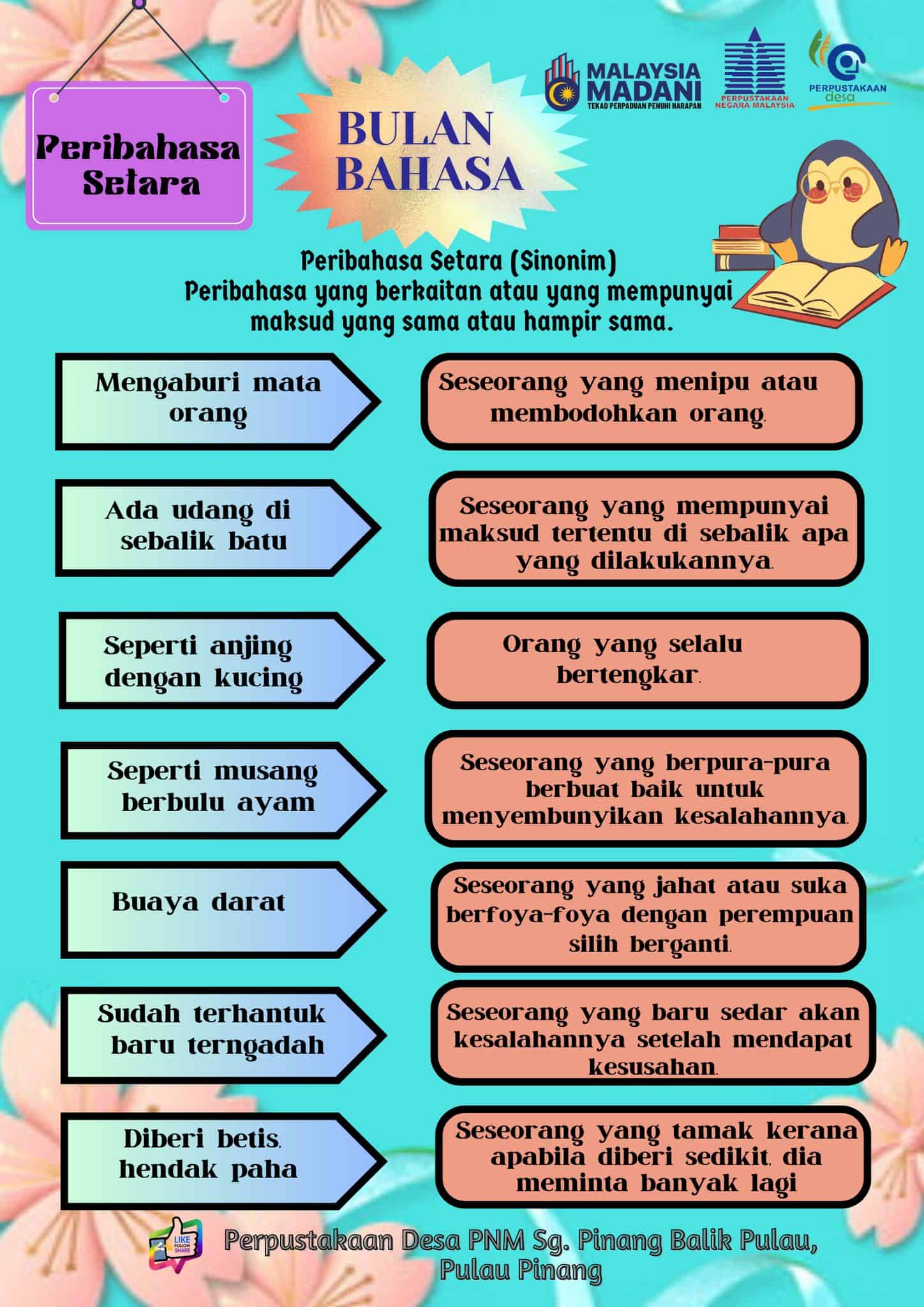 Senarai Peribahasa Bahasa Melayu Beserta Maksud