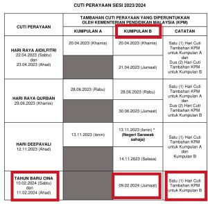 CNY 2024 : Tarikh Cuti Tahun Baru Cina 2024 Malaysia