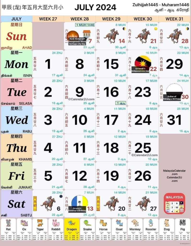 Kalender Malaysia Tahun 2024 2