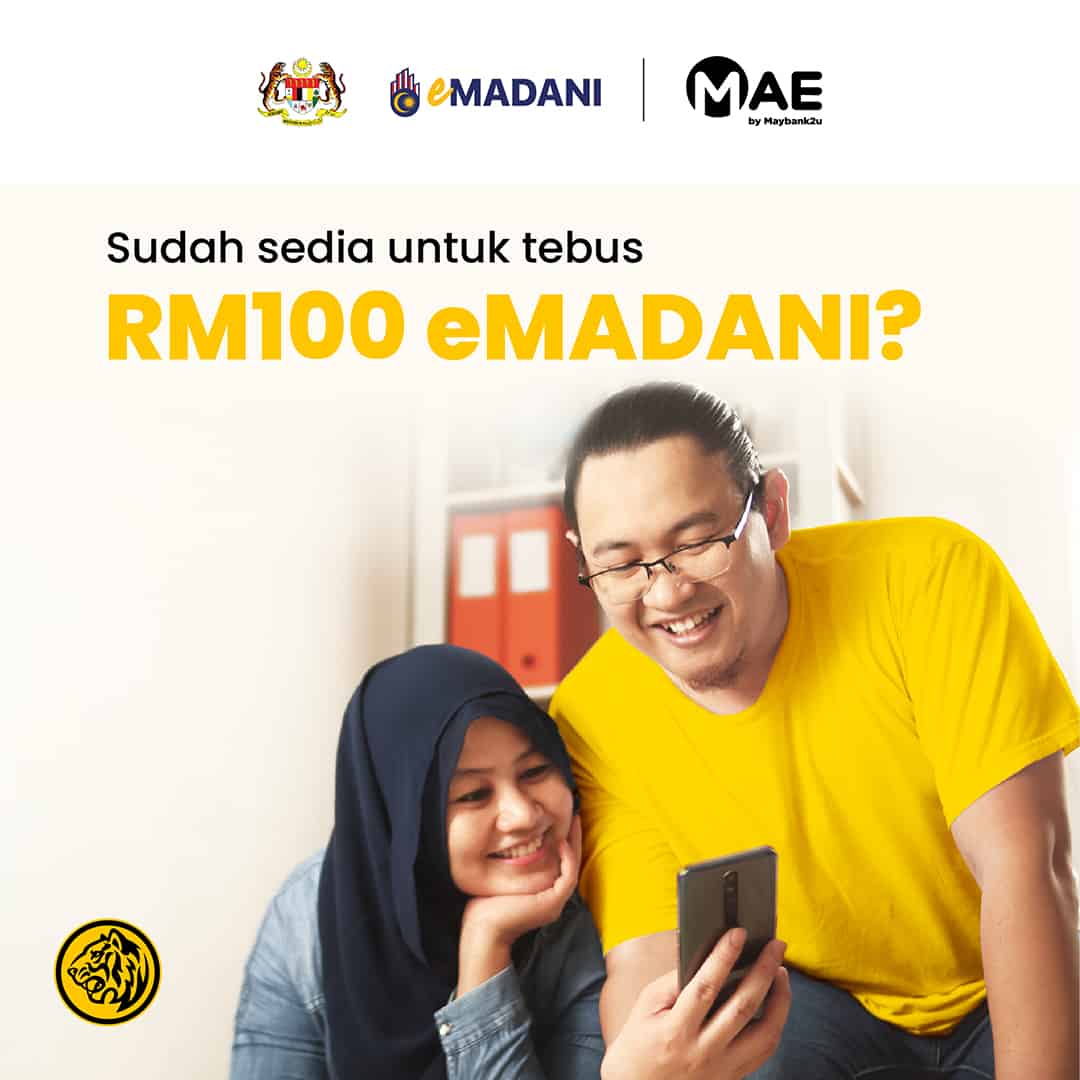 eMadani MAE : Cara Daftar & Tebus e-Dompet RM100