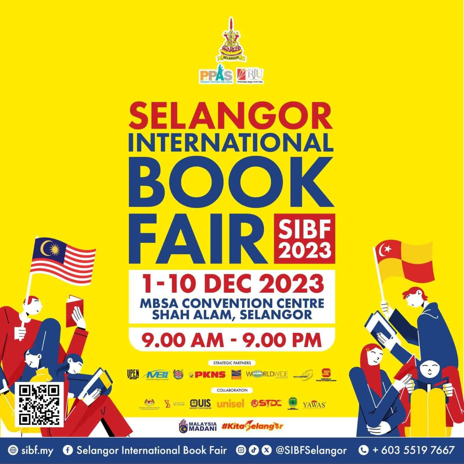 Pesta Buku Antarabangsa Selangor 2023 (SIBF): Jadual & Acara