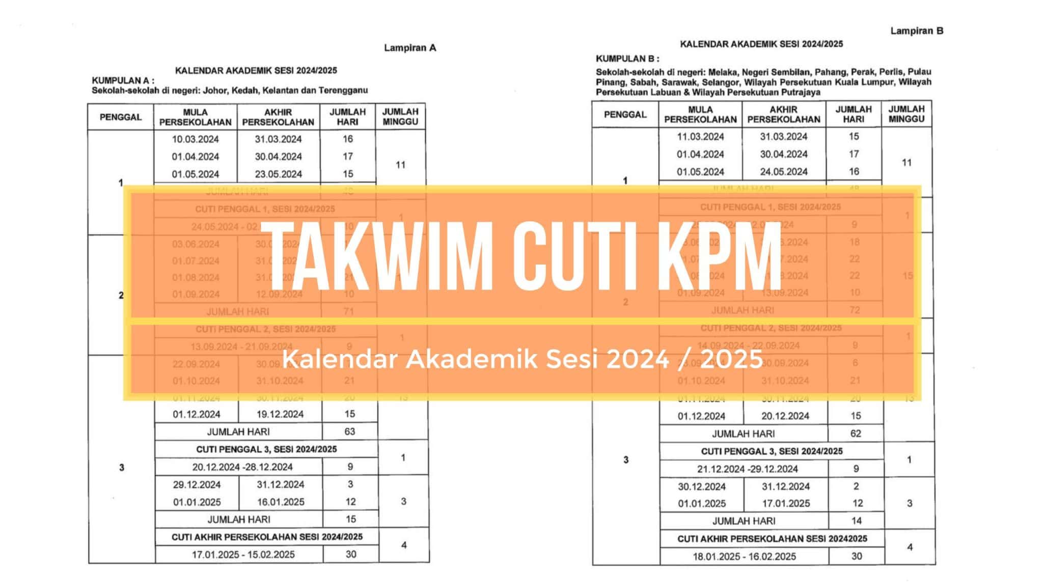 Kalender 2025 Malaysia Cuti Sekolah