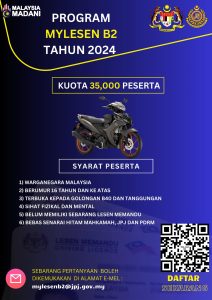 MyLesen B2 JPJ - Permohonan Lesen Percuma 2024