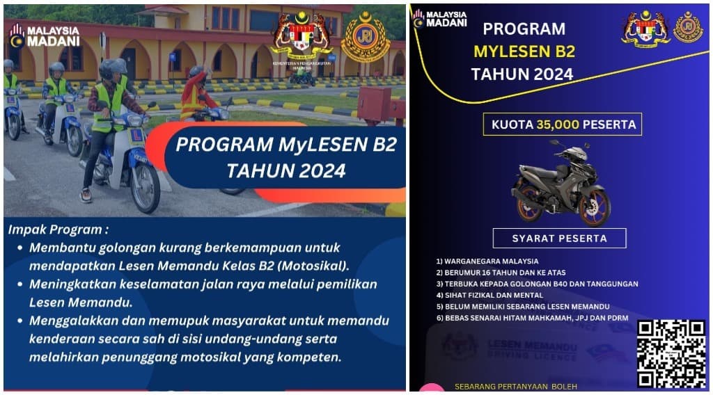 MyLesen B2 JPJ - Permohonan Lesen Percuma 2024