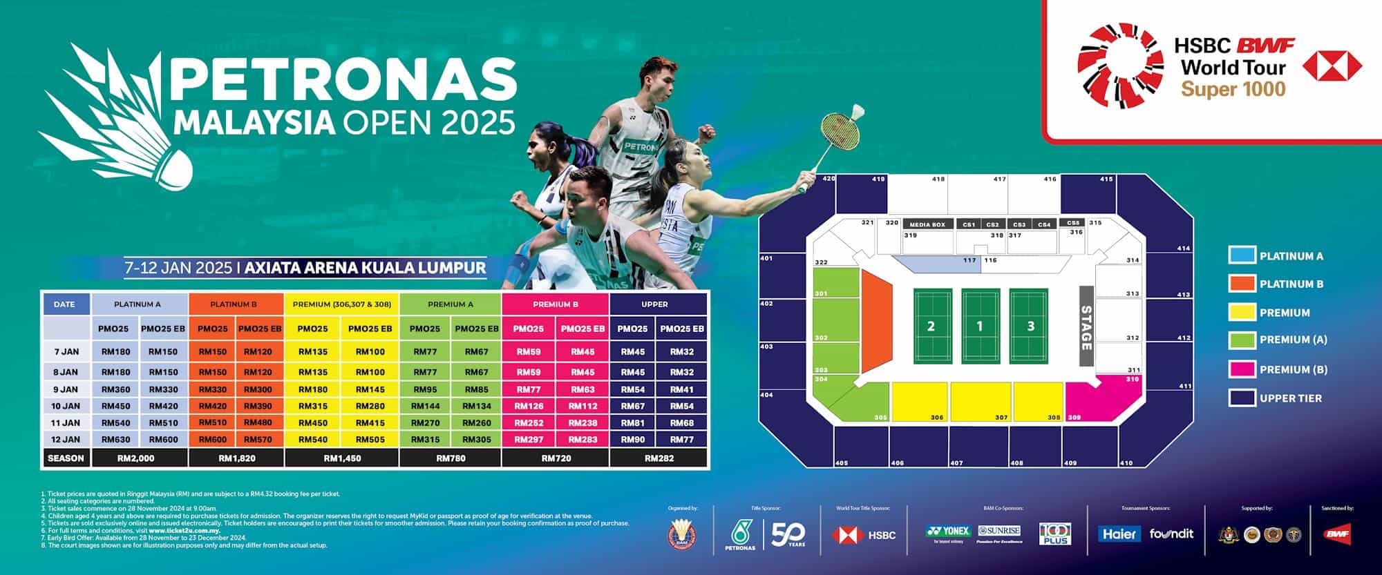 Malaysia Open 2025 Jadual Badminton & Keputusan Terkini (LIVE)