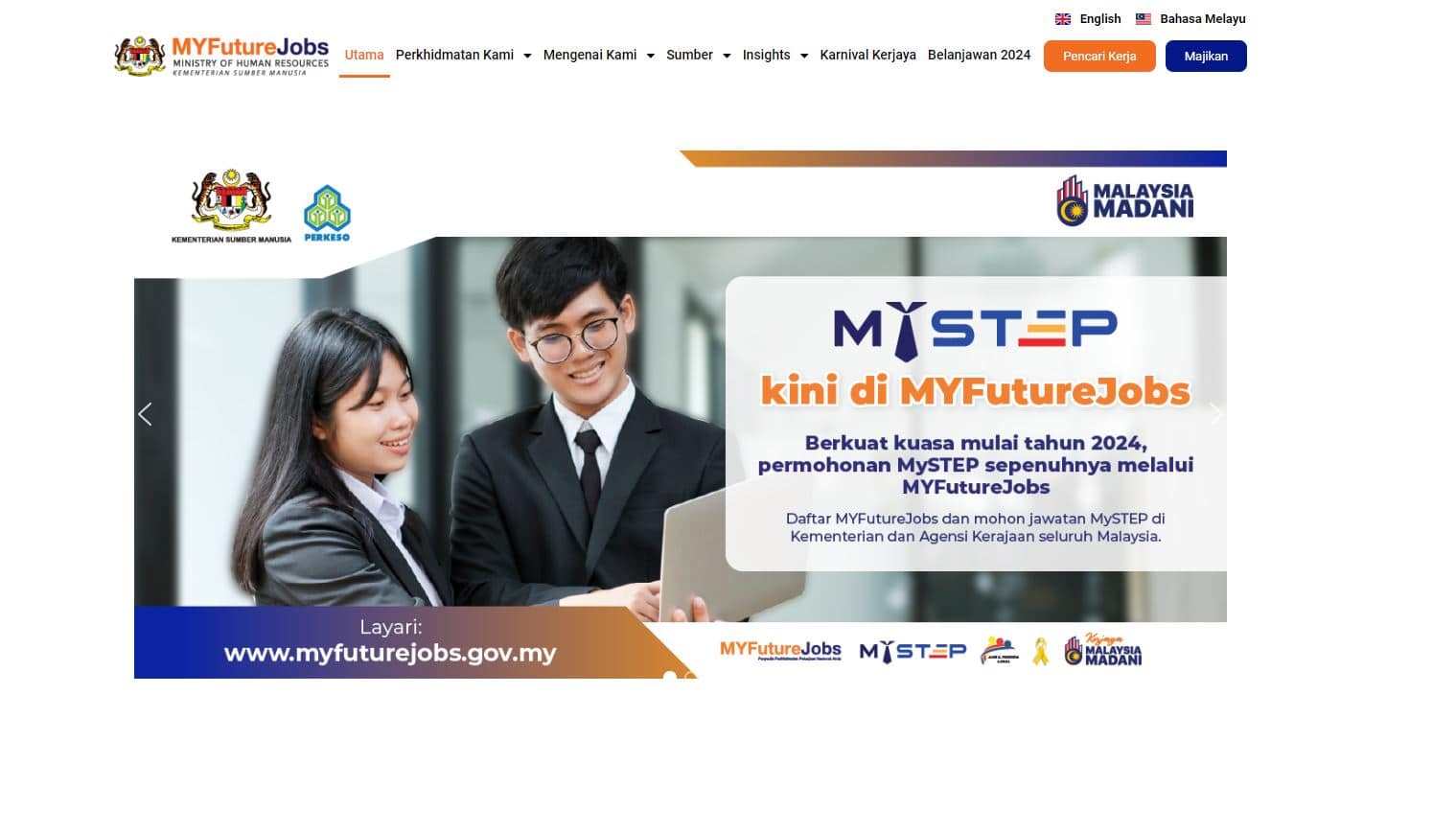 MyFutureJobs : Daftar Portal Carian Kerja, MyStep, Guru Ganti