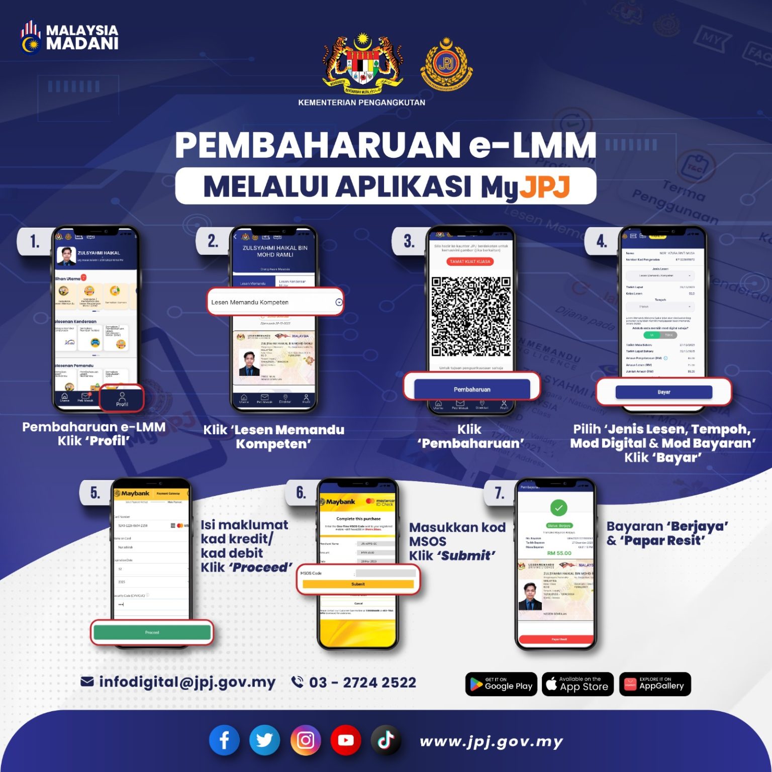 MyJPJ : Renew Lesen Memandu Online & Roadtax Digital