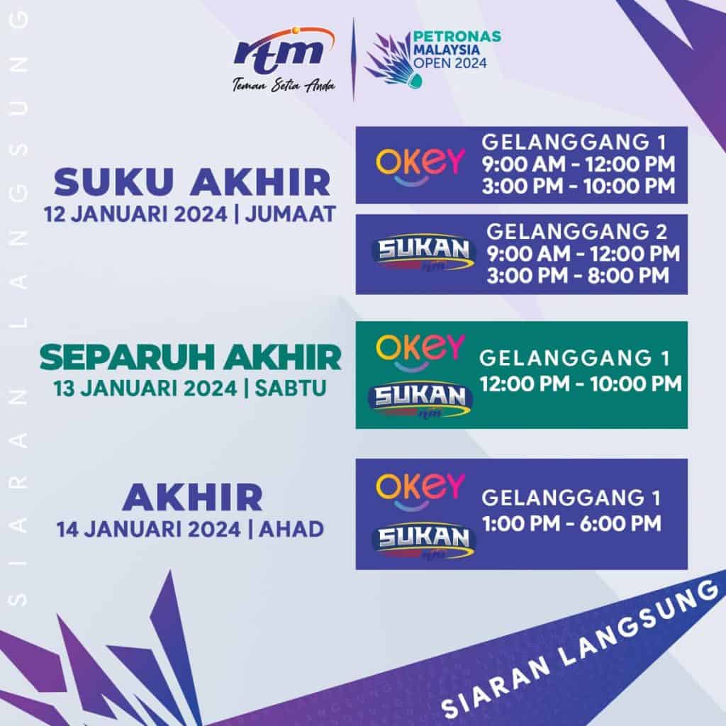 badminton terbuka malaysia 2024