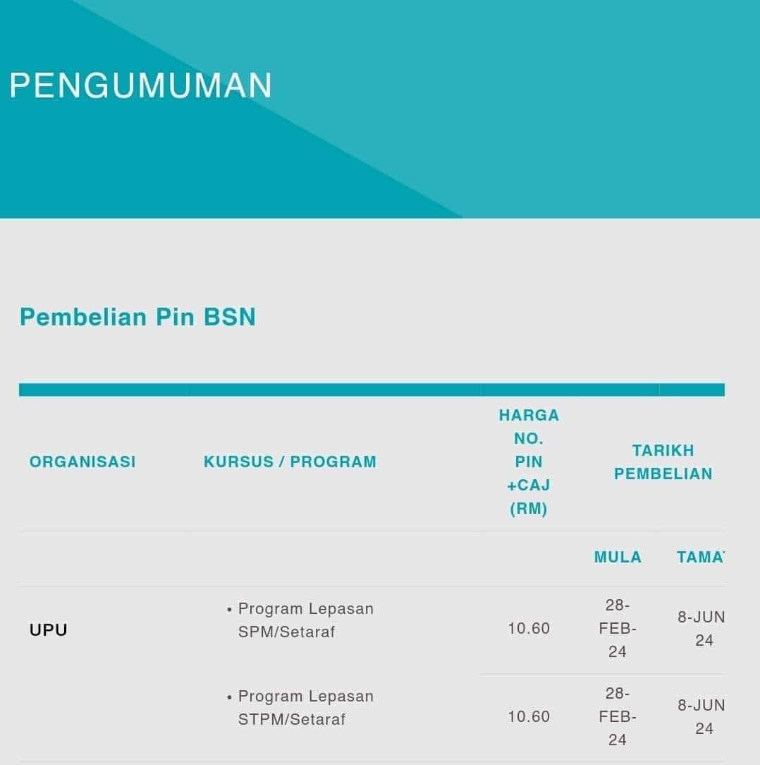 Permohonan Rayuan UPUOnline 2024/2025 Lepasan SPM, STPM