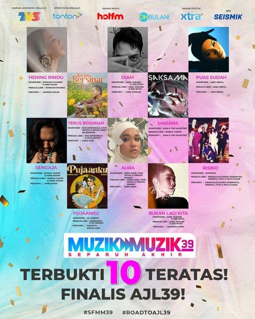 finalis ajl 39 Juara lagu 2025