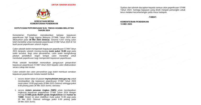 keputusan stam