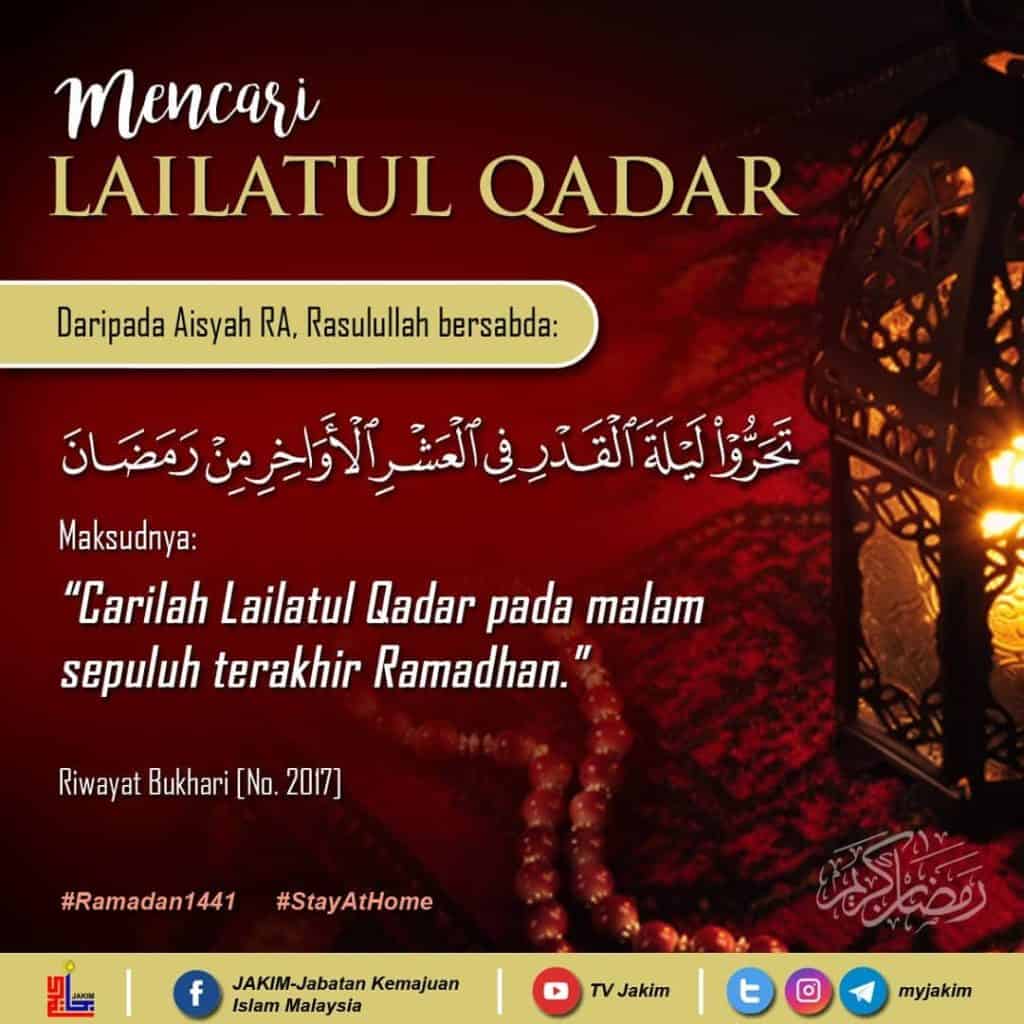 10 malam akhir ramadan LAILATUL QADAR