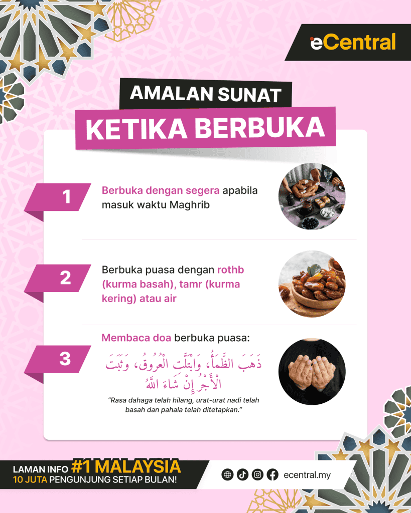 amalan sunat ketika berbuka