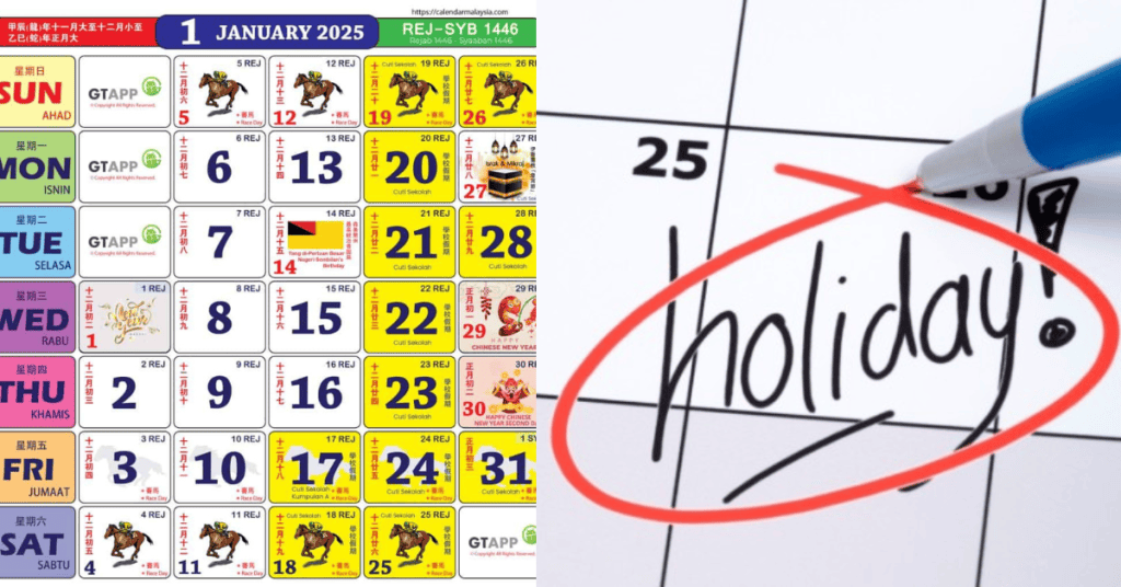 2025 Malaysia Calendar With School Holidays