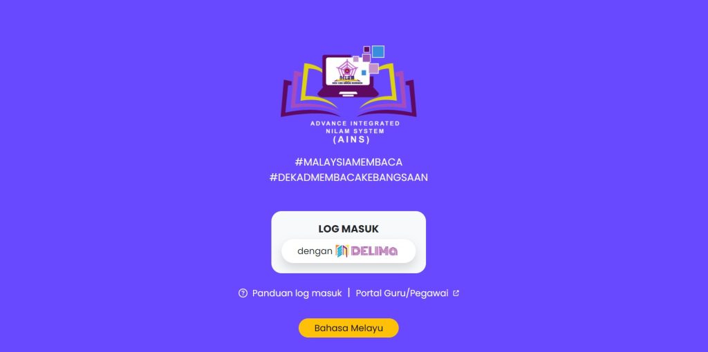 AINS NILAM KPM - Cara Login & Rekod Bahan Bacaan Online