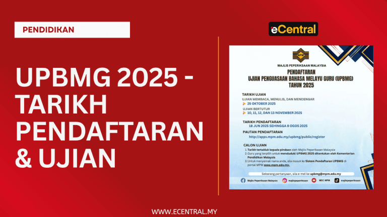 UPBMG 2025 - Tarikh Pendaftaran & Ujian