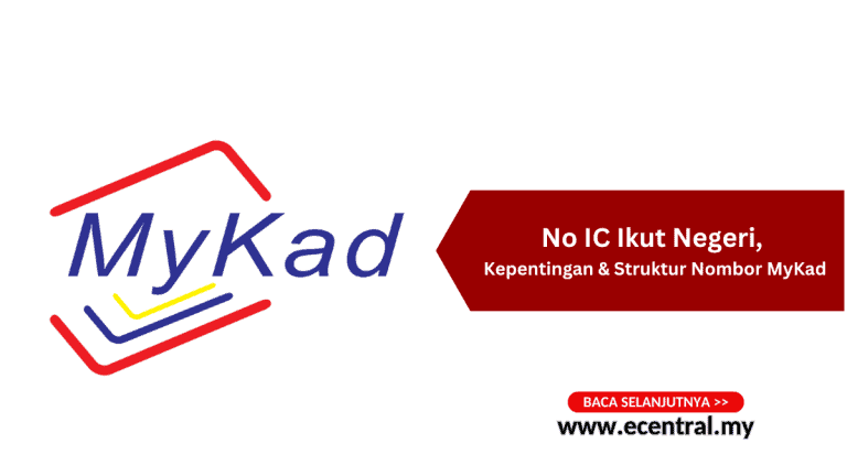 No IC Ikut Negeri, Kepentingan & Struktur Nombor MyKad