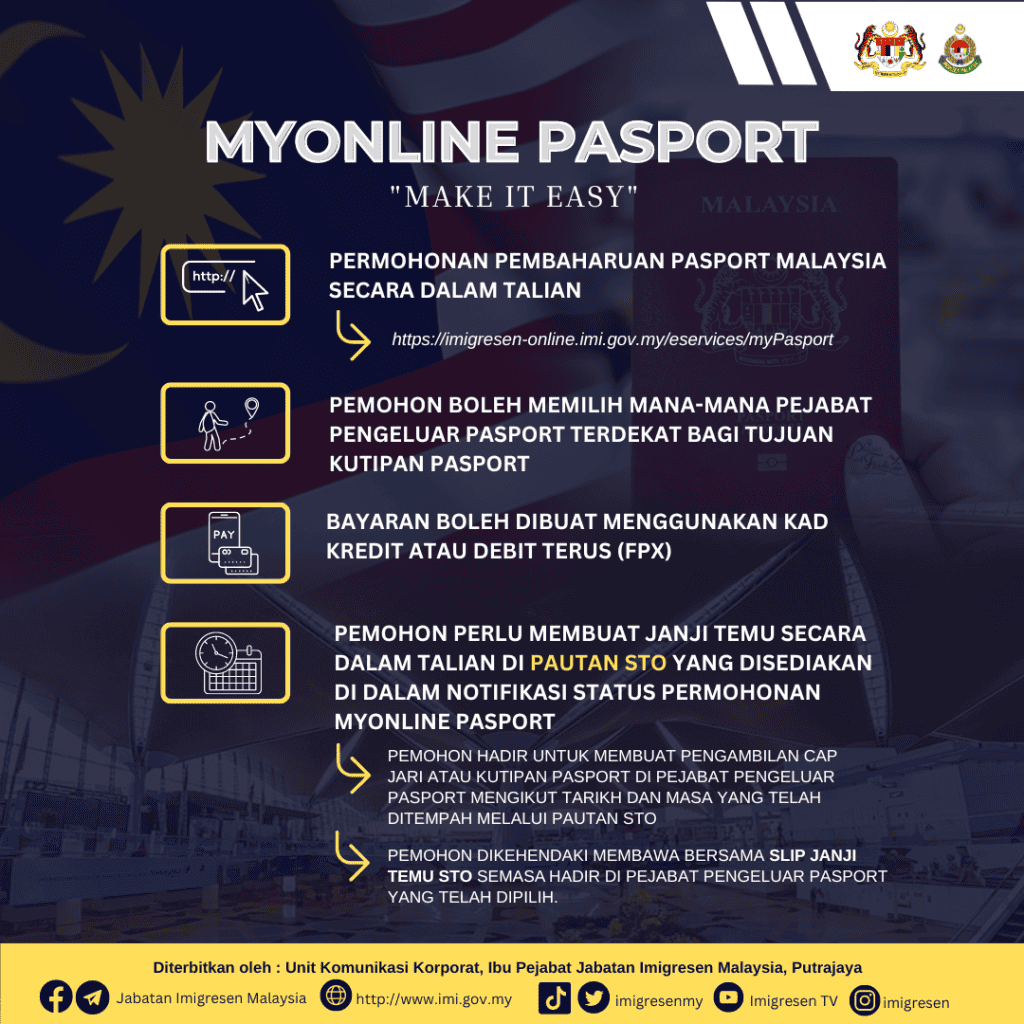 Cara Renew Passport di Malaysia Secara Online