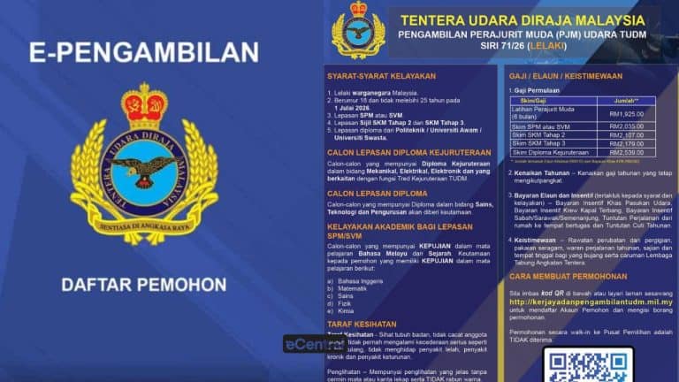 Pengambilan TUDM 2026