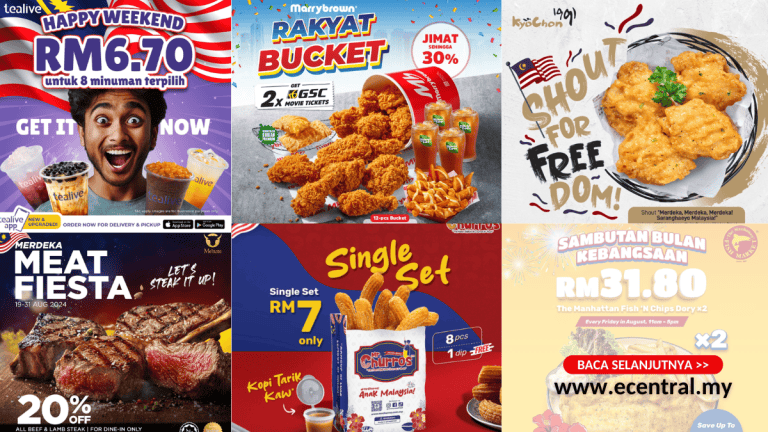 Promosi Merdeka 2024 Malaysia - Me’nate Steak Hub, Tealive, Kyochon & Banyak Lagi!