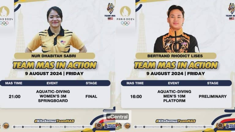 jadual acara terjun olimpik