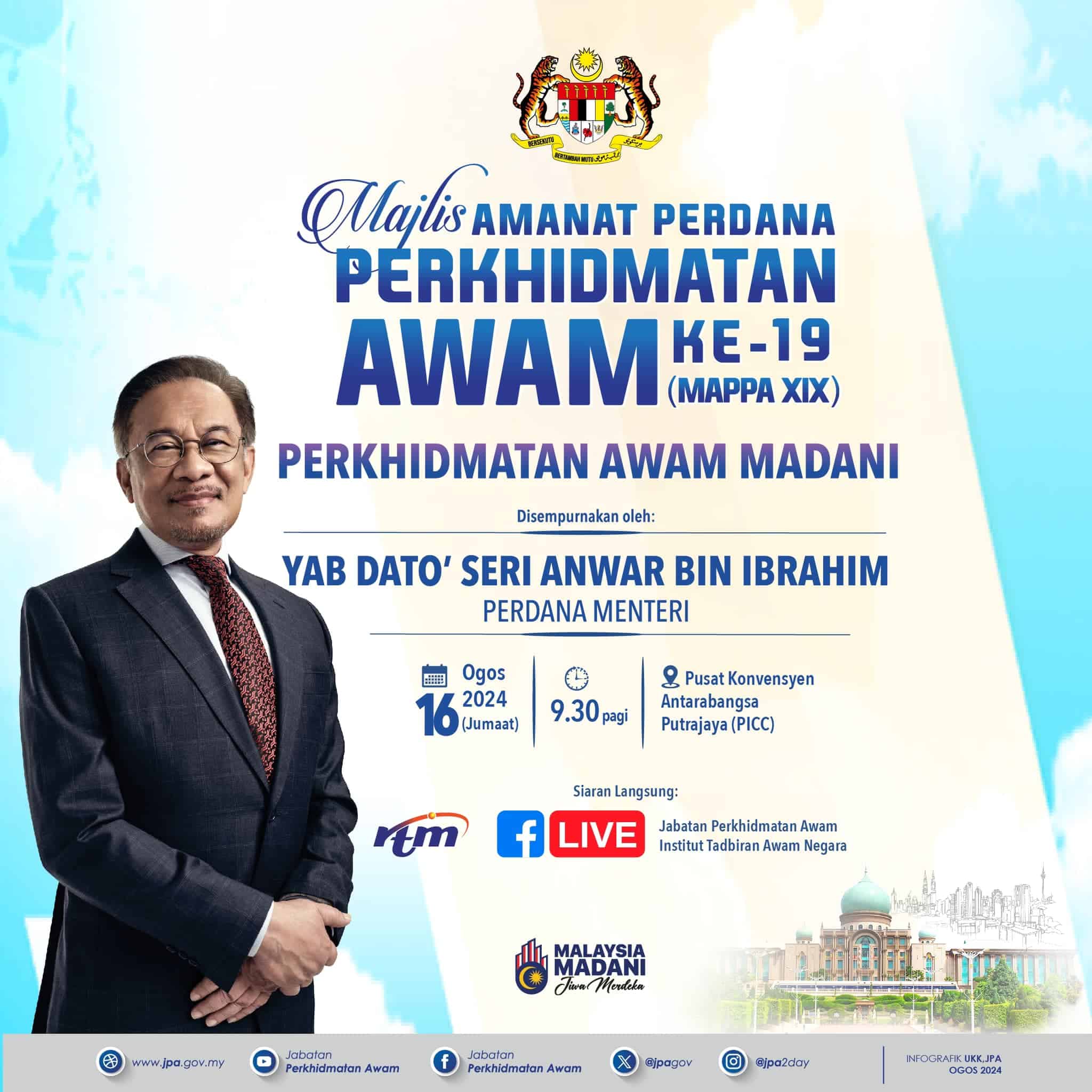 Mappa Live Majlis Amanat Perdana Perkhidmatan Awam