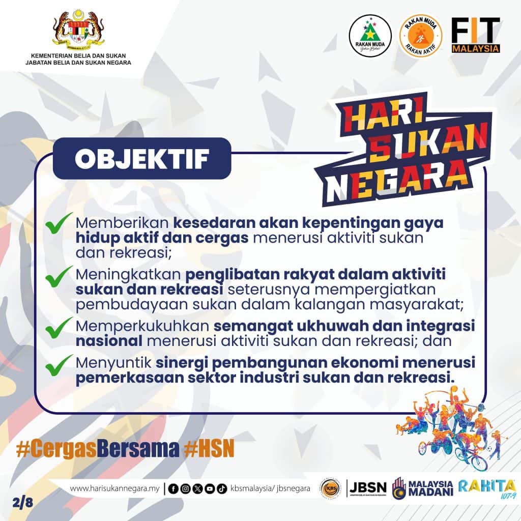 objektif hari sukan negara