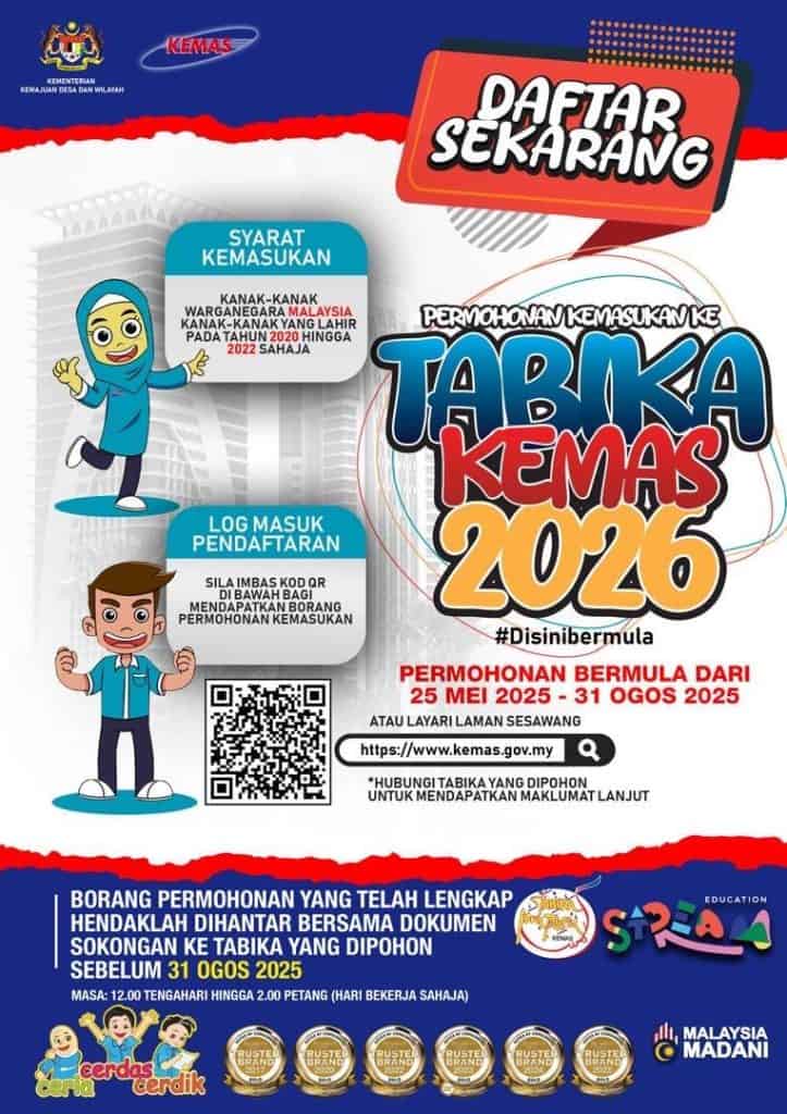 permohonan tabika kemas 2026