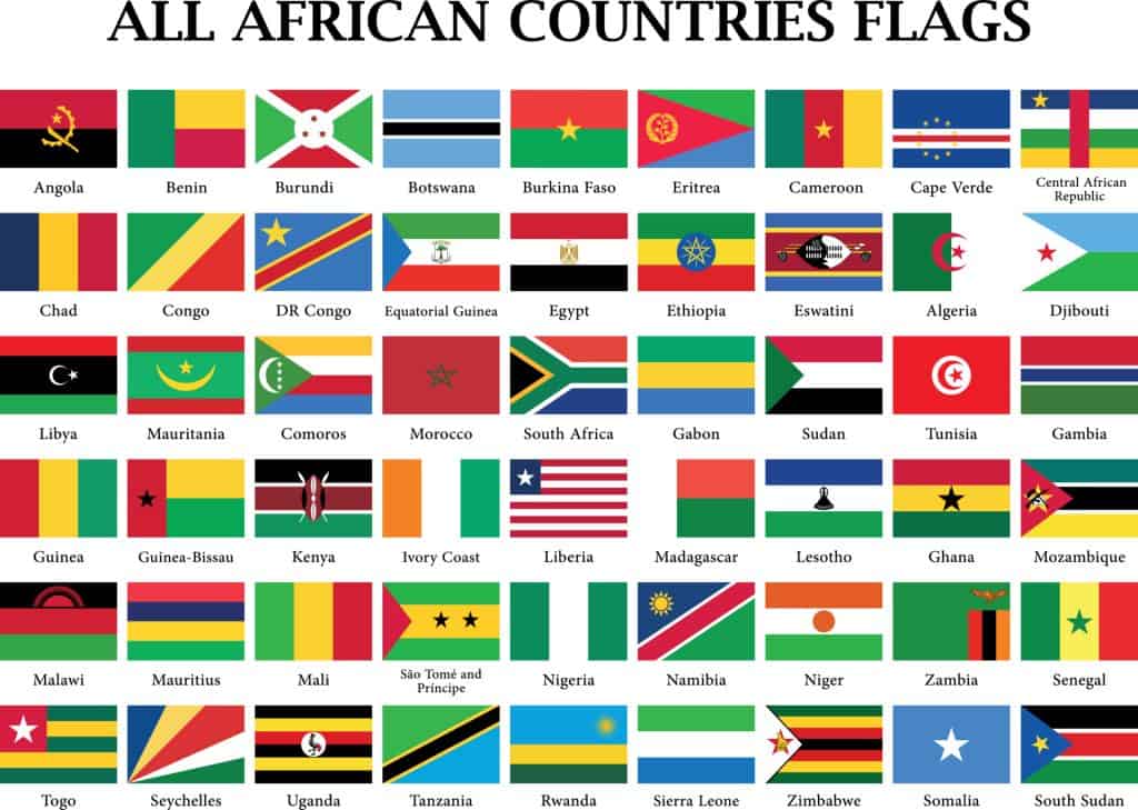 bendera negara afrika