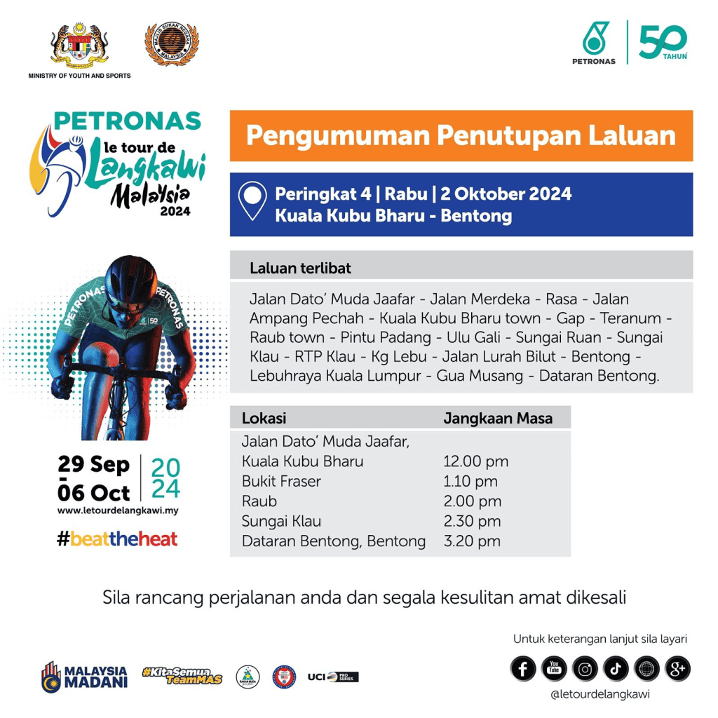 Le Tour de Langkawi 2024 : Jadual Perlumbaan & Trek Laluan