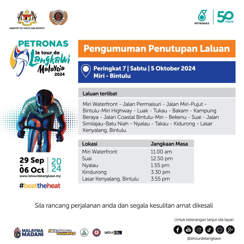 Le Tour de Langkawi 2024 : Jadual Perlumbaan & Trek Laluan