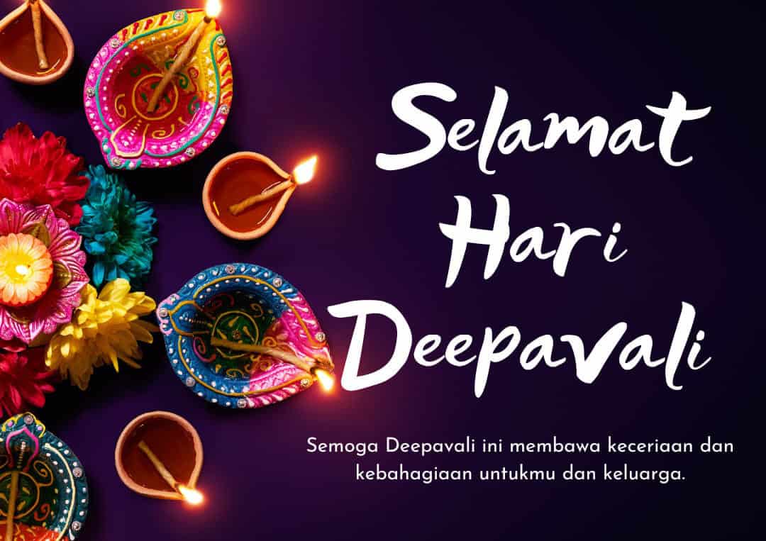 Selamat Hari Deepavali - Contoh Ucapan, Grafik & Gambar