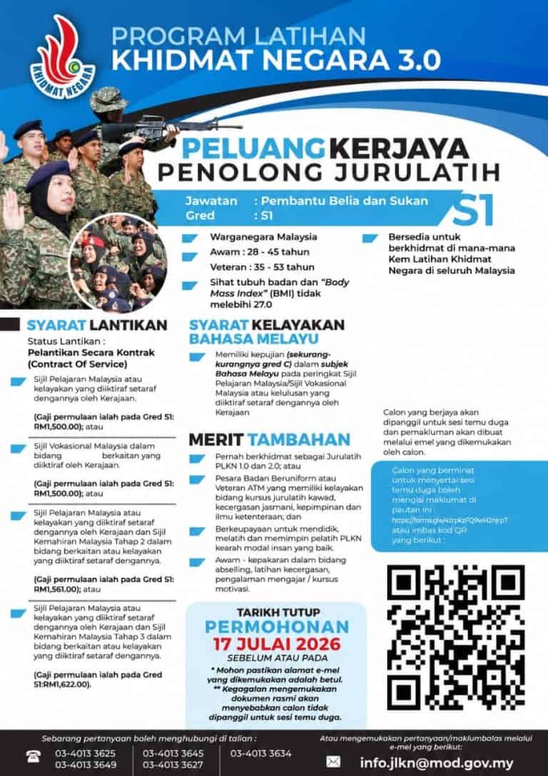 Penolong Jurulatih PLKN