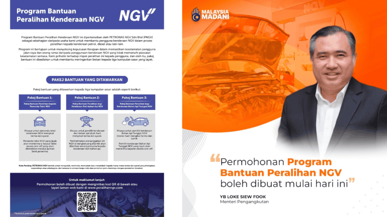 Program Bantuan Peralihan NGV - Cara Mohon & Jenis Pakej Bantuan