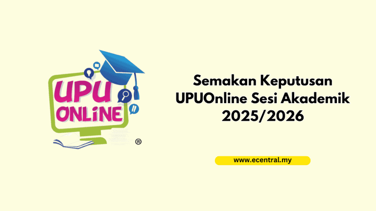 Semakan Keputusan UPUOnline Sesi Akademik 2025/2026