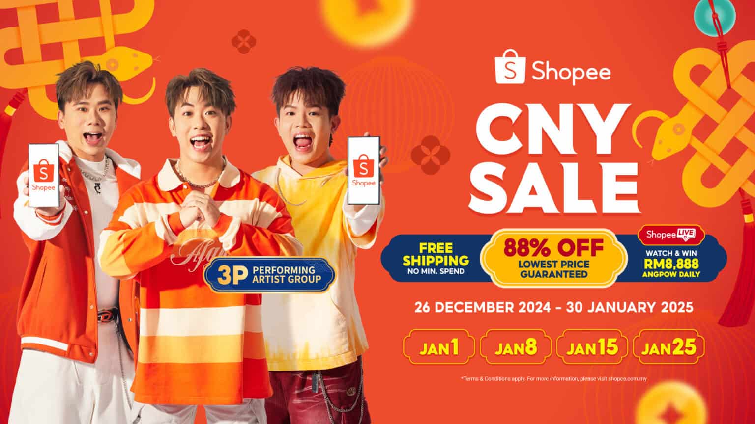 Shopee voucher cny 2025 diskaun promo code free delivery tanpa had 