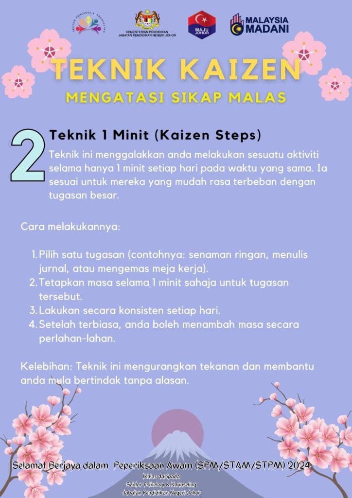 teknik kaizen  teknik 1 minit