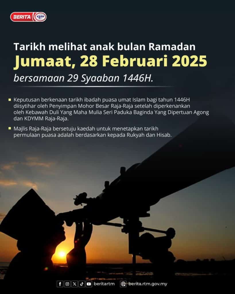 tarikh mula puasa 2025